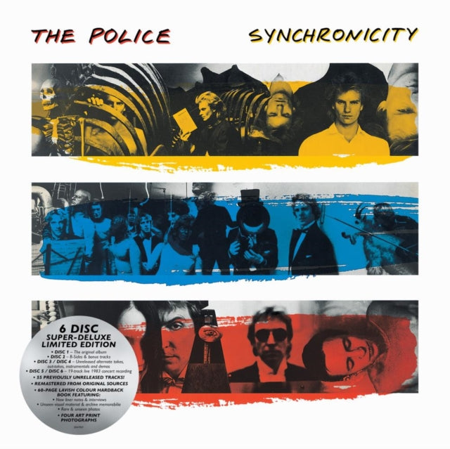 This CD is brand new.Format: CDThis item's title is: Synchronicity (Super Deluxe/6CD)Artist: PoliceBarcode: 602455419217Release Date: 7/26/2024