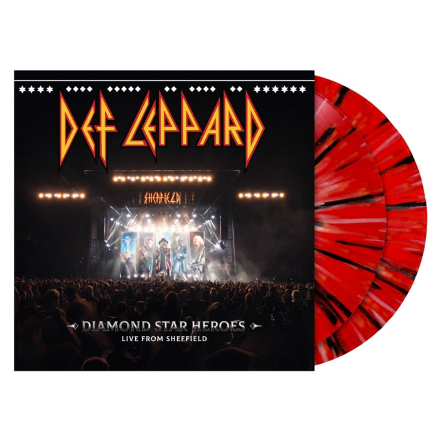 This LP Vinyl is brand new.Format: LP VinylThis item's title is: Diamond Star Heroes: Live From Sheffield (Multicolor Splatter Vinyl/2LP)Artist: Def LeppardBarcode: 602478260438Release Date: 11/21/2025