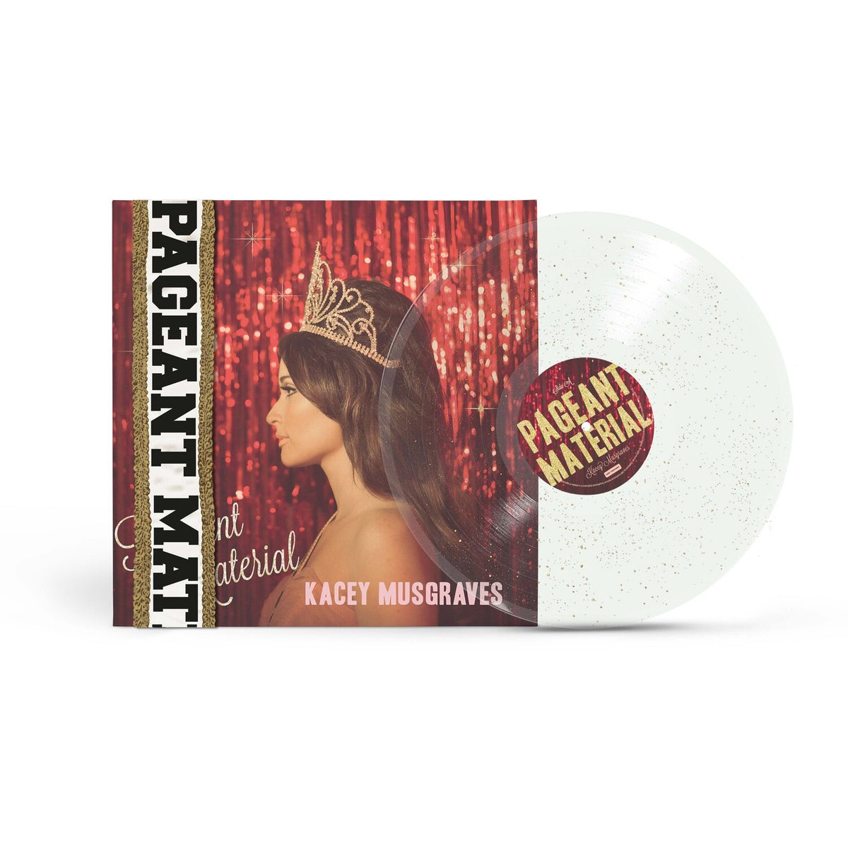 Pageant Material (10 Year Anniversary) (Clear Gold Glitter LP Vinyl) & Kacey Musgraves Christmas Show (White LP Vinyl) & Same Trailer Different Park & Pageant Material (Pink/White LP Vinyl) & Golden Hour (LP)