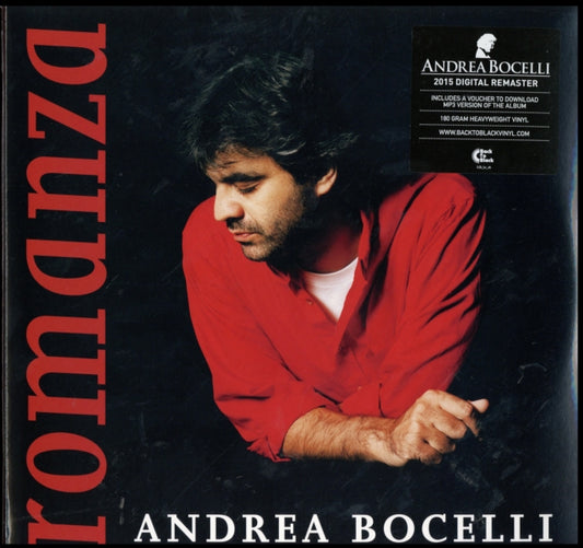 Product Image : This LP Vinyl is brand new.<br>Format: LP Vinyl<br>Music Style: Vocal<br>This item's title is: Romanza<br>Artist: Andrea Bocelli<br>Label: VERVE<br>Barcode: 602547189288<br>Release Date: 11/20/2015