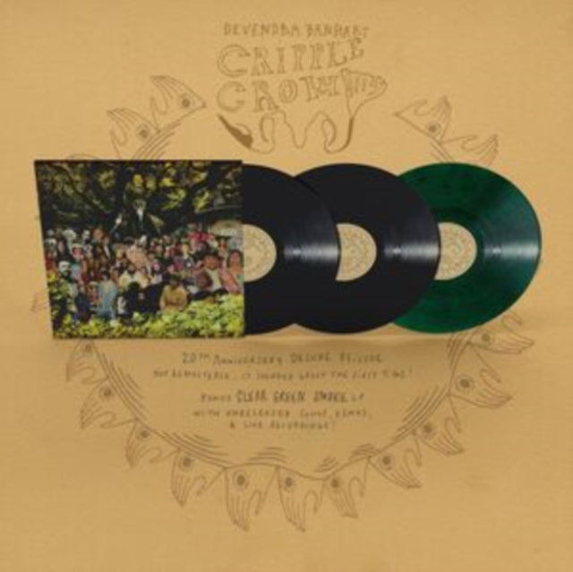 This LP Vinyl is brand new.Format: LP VinylMusic Style: FolkThis item's title is: Cripple Crow (20Th Anniversary/3LP/Deluxe Edition/Black & Clear Green Smoke Vinyl)Artist: Devendra BanhartLabel: Heavy FlowersBarcode: 617308104561Release Date: 9/12/2025