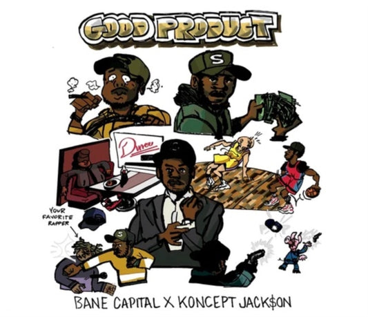 This Music Cassette is brand new.Format: Music CassetteThis item's title is: Good Product (Cassette/Enamel Pin)Artist: Bane Capital & Koncept Jack$OnBarcode: 620953655241Release Date: 2/11/2022