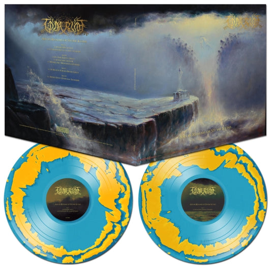 Ash In Realms Of Stone Icons (Sky Blue W/ Gold Swirl LP Vinyl)