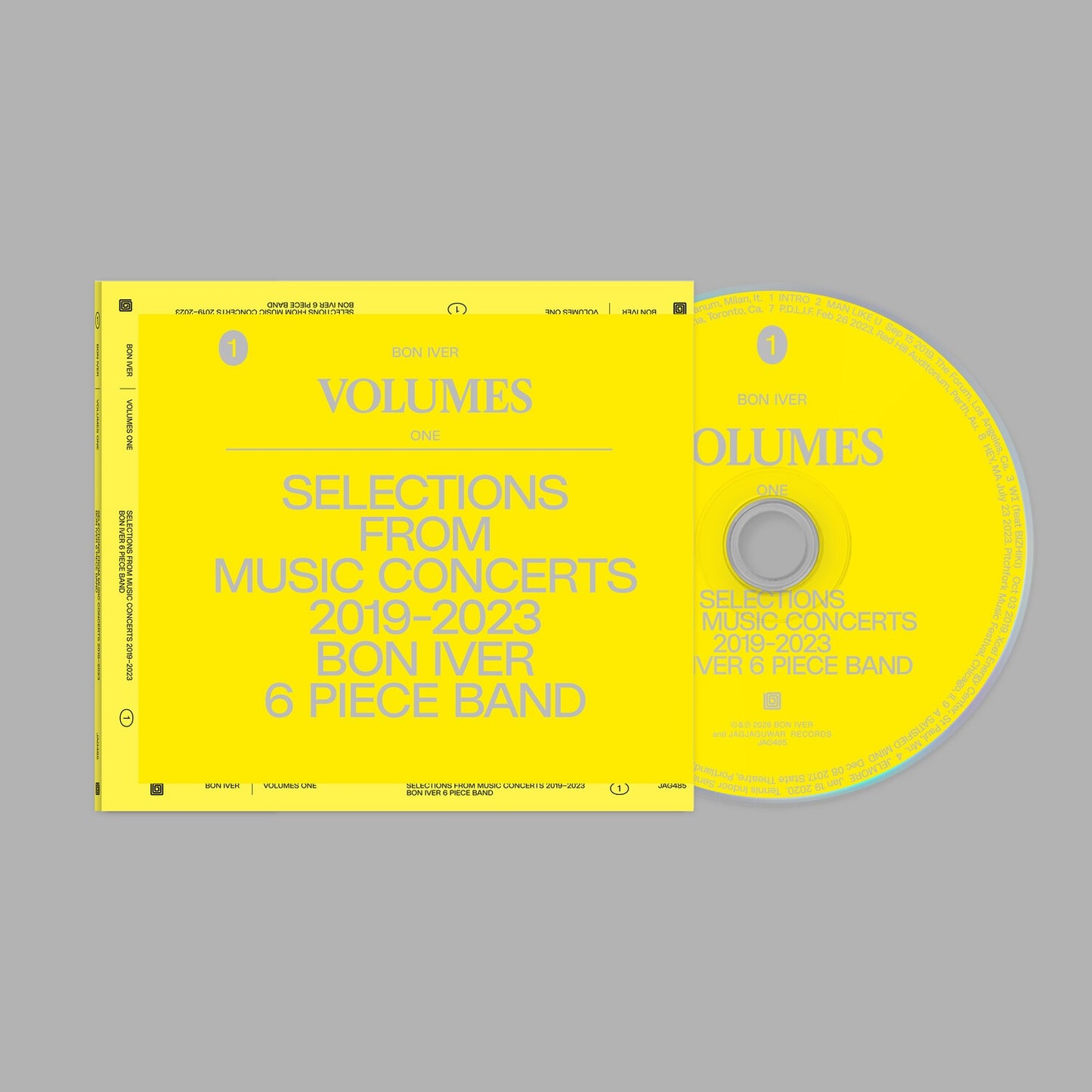 Volumes: One - Selections From Music Concerts 2019-2023 Bon Iver 6 Piece Band