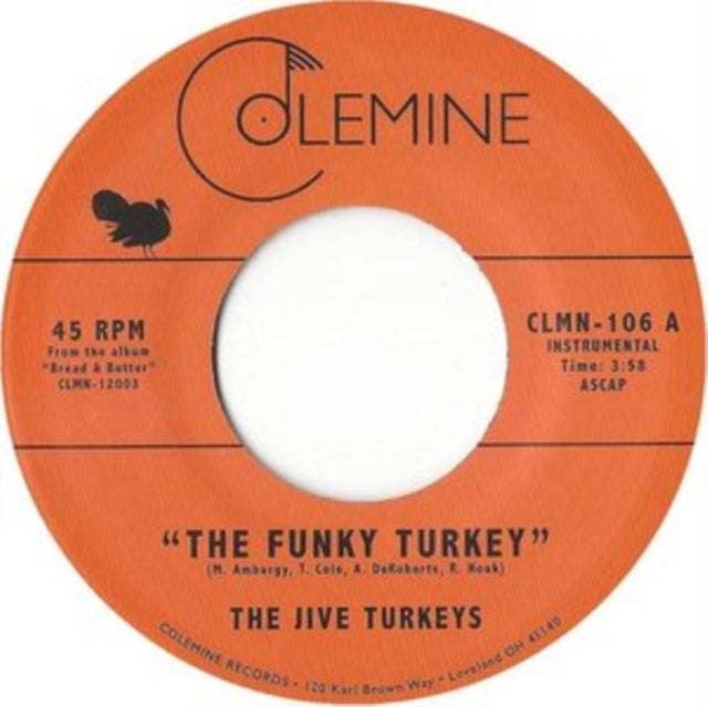This 7 Inch Vinyl is brand new.Format: 7 Inch VinylMusic Style: FunkThis item's title is: Funky Turkey / Funky BrewsterArtist: Jive TurkeysLabel: Colemine RecordsBarcode: 656605588063Release Date: 1/1/2010