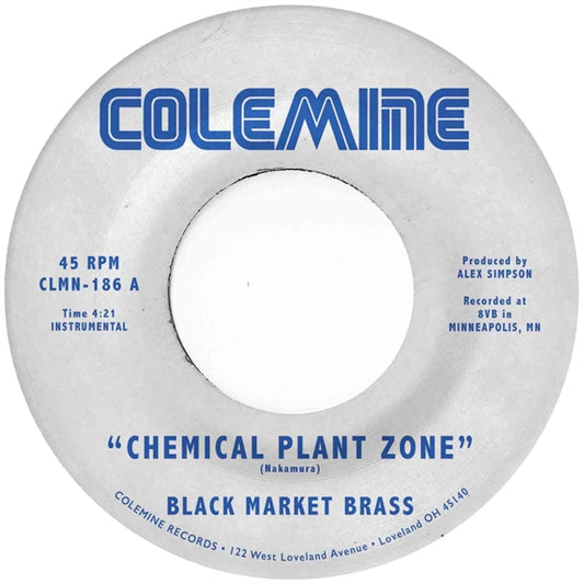 This 7 Inch Vinyl is brand new.Format: 7 Inch VinylMusic Style: SoulThis item's title is: Chemical Plant ZoneArtist: Black Market BrassLabel: COLEMINE RECORDSBarcode: 674862655465Release Date: 5/7/2021