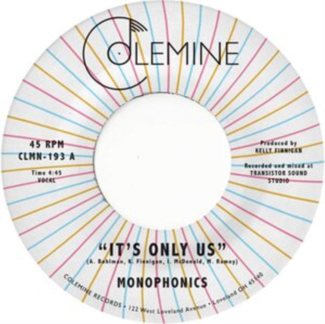 This 7 Inch Vinyl is brand new.Format: 7 Inch VinylMusic Style: SoulThis item's title is: It's Only UsArtist: MonophonicsLabel: COLEMINE RECORDSBarcode: 674862655489Release Date: 4/23/2021