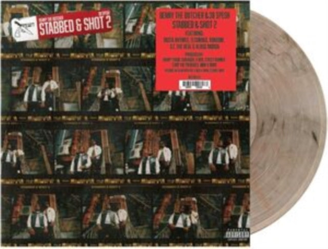 Stabbed & Shot 2 (Clear With Red & Black Swirl LP Vinyl)