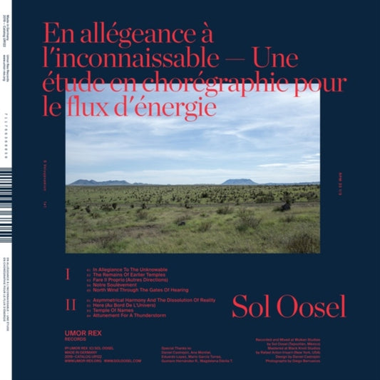Sol Oosel - En Allegeance A L'inconnaissable -- Une Etude EnLP Vinyl