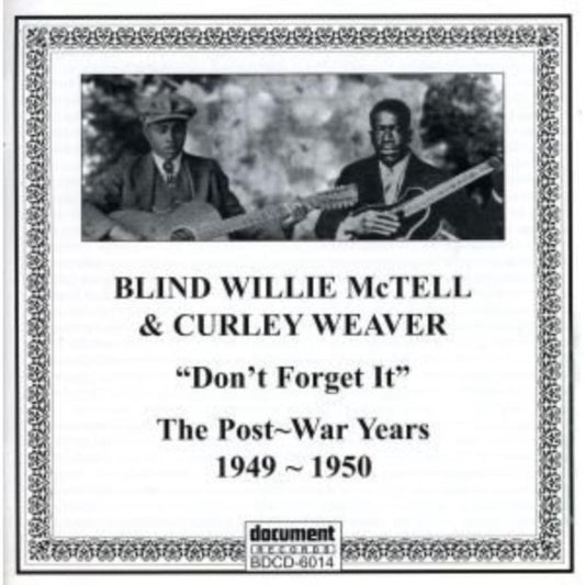 This CD is brand new.Format: CDMusic Style: Country BluesThis item's title is: Postwar Recordings Of BlinArtist: Mctell  Blind Willie  & CurleyBarcode: 714298601428Release Date: 6/3/2022