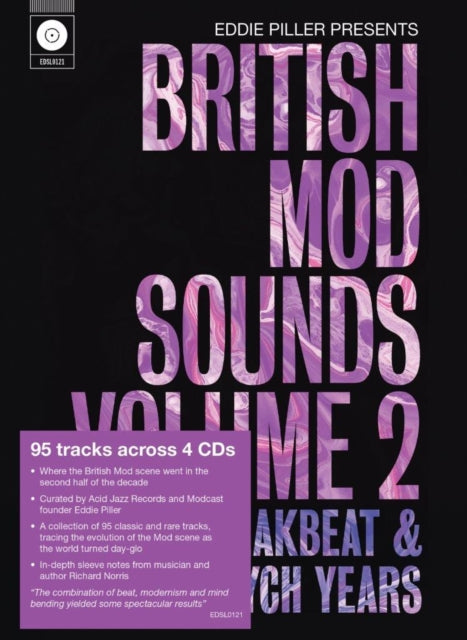 This CD is brand new.Format: CDMusic Style: StoryThis item's title is: Eddie Piller Presents British Mod Sounds Of The 1960S Volume 2: The Freakb (4CD)Artist: Various ArtistsLabel: EDSELBarcode: 740155732134Release Date: 2/17/2023