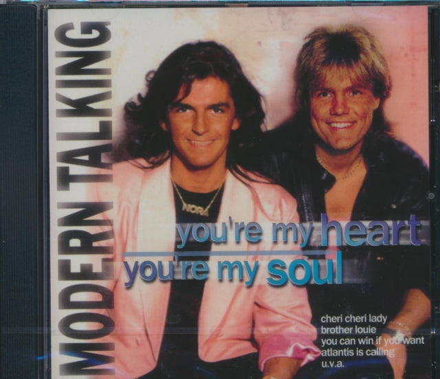 This CD is brand new.Format: CDMusic Style: EuropopThis item's title is: You're My Heart You're My SoulArtist: Modern TalkingLabel: ARIOLABarcode: 743217057329Release Date: 9/21/1999