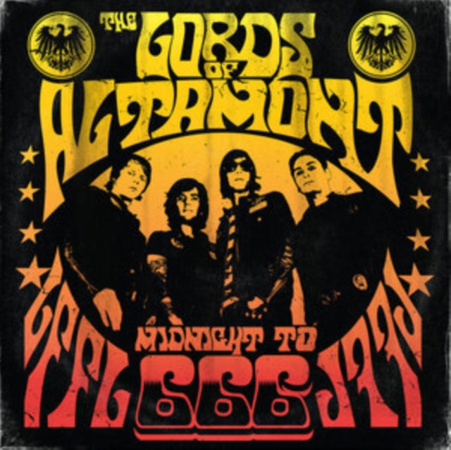 Product Image : This LP Vinyl is brand new.<br>Format: LP Vinyl<br>Music Style: Psychedelic Rock<br>This item's title is: Midnight To 666 (Gold LP Vinyl)<br>Artist: Lords Of Altamont<br>Label: HEAVY PSYCH SOUNDS<br>Barcode: 745860738136<br>Release Date: 8/6/2021