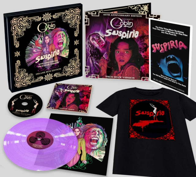 This LP Vinyl is brand new.Format: LP VinylMusic Style: Prog RockThis item's title is: Suspiria Ost (45Th Anniversary Prog Rock Version Deluxe Vinyl/2LP)Artist: Claudio Simonetti's GoblinLabel: RUSTBLADEBarcode: 760137111788Release Date: 10/7/2022