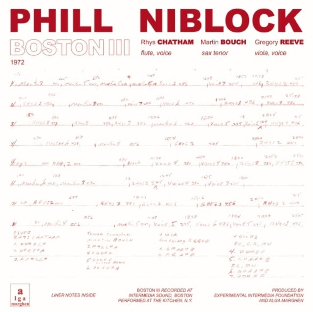 This LP Vinyl is brand new.Format: LP VinylThis item's title is: Boston/Tenor/IndexArtist: Phill NiblockBarcode: 769791984882Release Date: 12/22/2023
