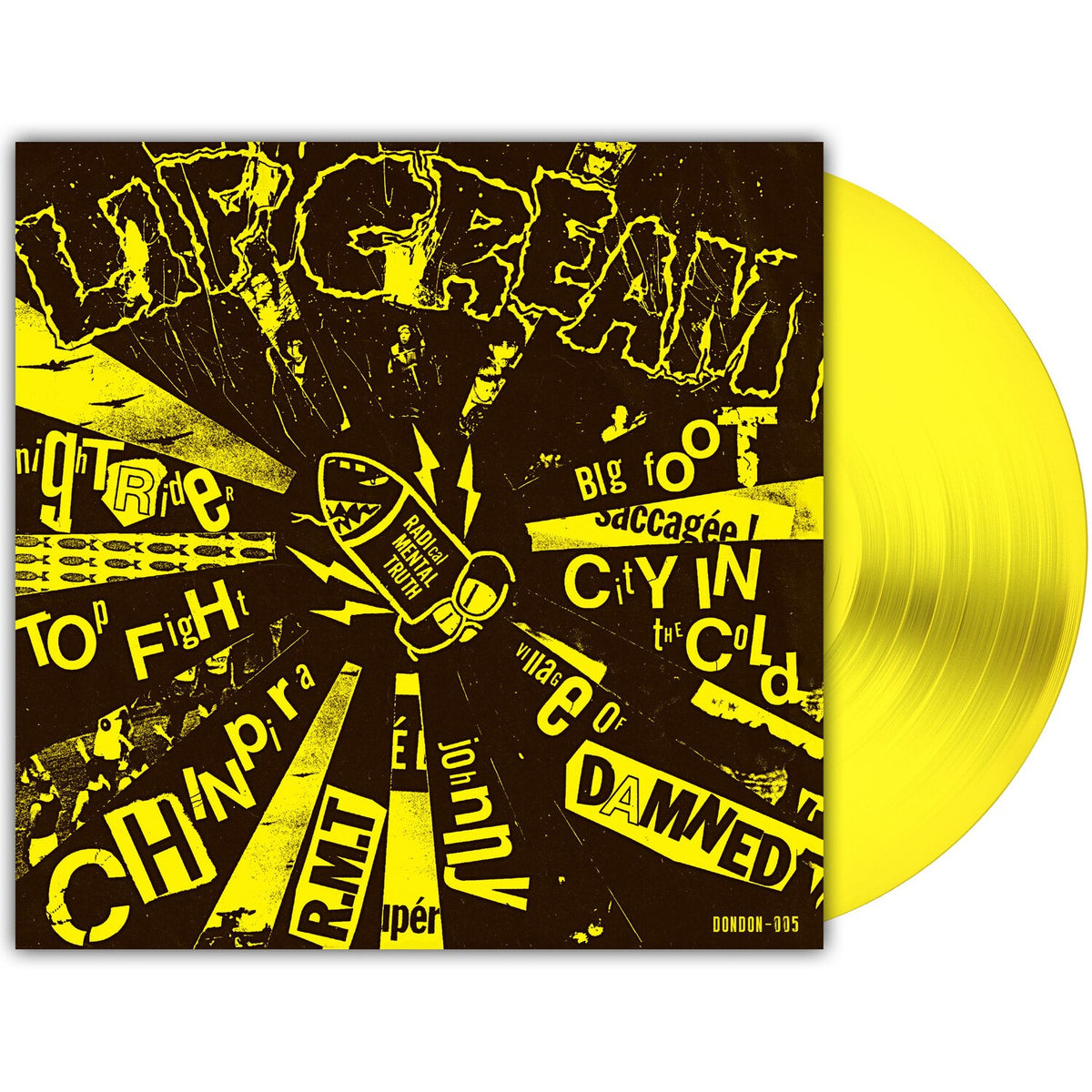 Kill Ugly Pop (Royal Blue LP Vinyl) & Close To The Edge (Orange LP Vinyl) & Sin (Silver LP Vinyl) & Thrash Til Death (Milky Clear LP Vinyl) & Big Foot Cassette (Highlighter Yellow LP Vinyl)