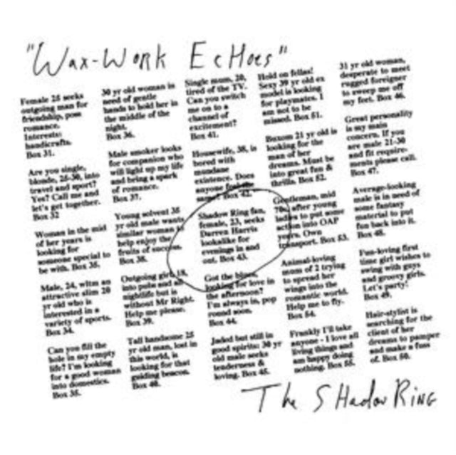 This LP Vinyl is brand new.Format: LP VinylThis item's title is: Wax-Work EchoesArtist: Shadow RingBarcode: 783970982810Release Date: 8/22/2025