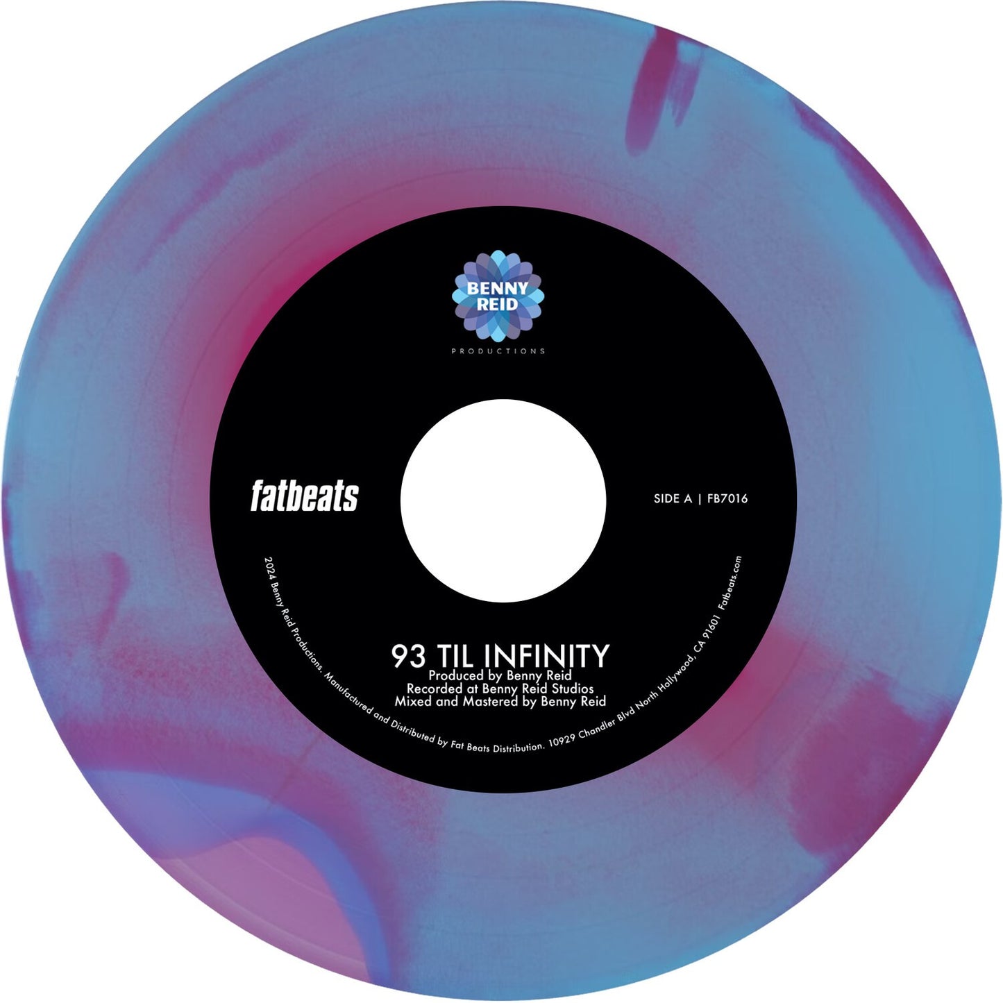 93 Til Infinity B/W Day One (Hot Pink, Baby Blue & Violet Tri-Color Swirl Vinyl)