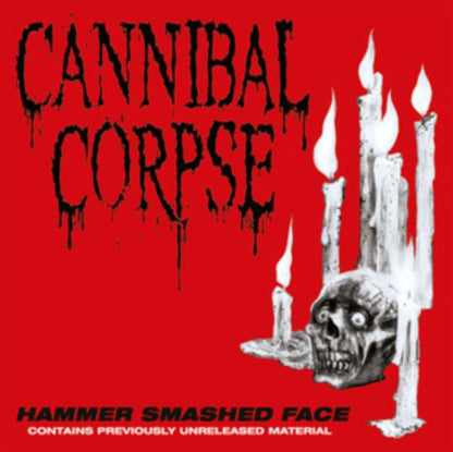 Butchered At Birth & Hammer Smashed Face (Clear W/ Red Splatter LP Vinyl)