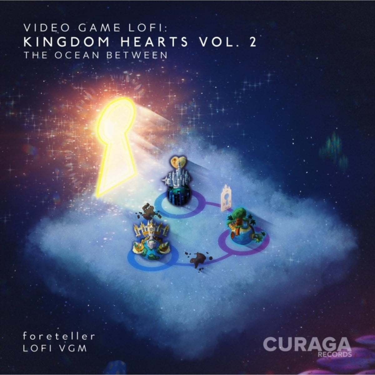 Video Game Lofi: Kingdom Hearts, Vol. 2 - Ocean B/W (180G/Star Seeker Pink/Purple/Blue Swirl LP Vinyl)