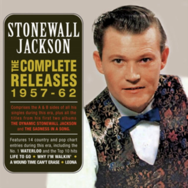 This CD is brand new.Format: CDThis item's title is: Complete Releases 1957-62Artist: Stonewall JacksonBarcode: 824046327620Release Date: 11/9/2018