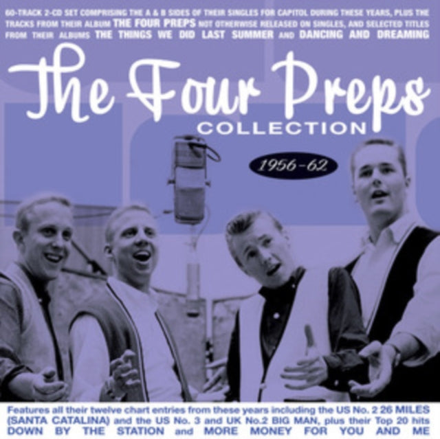 This CD is brand new.Format: CDThis item's title is: Four Preps Collection 1956-62Artist: & Four PrepsBarcode: 824046336929Release Date: 3/12/2021