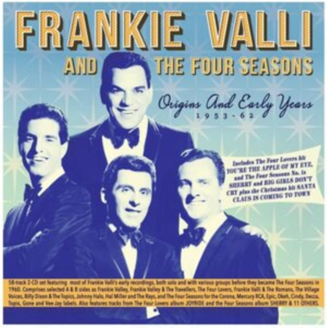 This CD is brand new.Format: CDThis item's title is: Origins & Early Years 1953-62Artist: Frankie & The Four Seasons ValliLabel: ACROBATBarcode: 824046341121Release Date: 3/4/2022