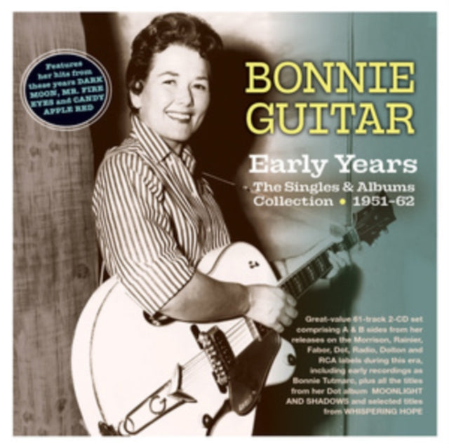This CD is brand new.Format: CDThis item's title is: Early Years: The Singles & Albums Collection 1951-62Artist: Bonnie GuitarLabel: ACROBATBarcode: 824046346928Release Date: 6/9/2023
