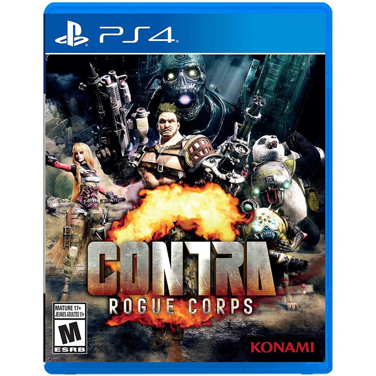 This is brand new.ROGUE CORPS, You know the Drill! CONTRA ROGUE CORPS is an over the top run and gun game with fast paced ultra-violent combat. Offering both single and multiplayer options, CONTRA ROGUE CORPS is an incredible gameplay experience, alone, or with your friends.