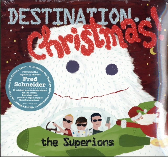 This LP Vinyl is brand new.Format: LP VinylMusic Style: Alternative RockThis item's title is: Destination ChristmasArtist: SuperionsLabel: FANATIC RECORDS LLCBarcode: 854579002190Release Date: 10/25/2010