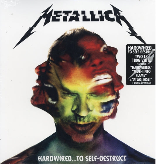 This LP Vinyl is brand new.Format: LP VinylMusic Style: Heavy MetalThis item's title is: Hardwired To Self-Destruct (2LP/180G/Dl Card)Artist: MetallicaLabel: BLACKENED RECORDINGS INC. (METBarcode: 858978005288Release Date: 11/18/2016