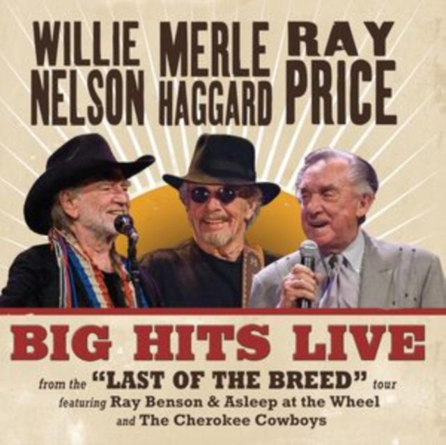 This LP Vinyl is brand new.Format: LP VinylThis item's title is: Big Hits Live From The Last Of The Breed TourArtist: Willie & Merle Haggard & Ray Price NelsonBarcode: 863693000067Release Date: 7/11/2025