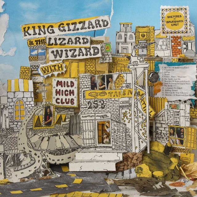 King Gizzard & The Lizard Wizard; Mild High Club - Sketches Of Brunswick East (Yellow W/ Blue Splatter LP Vinyl)