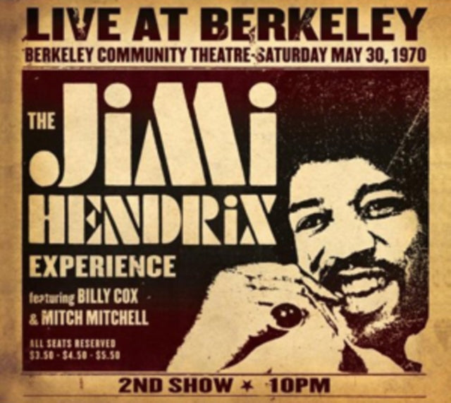 This CD is brand new.Format: CDMusic Style: Blues RockThis item's title is: Live At BerkeleyArtist: Jimi Experience HendrixLabel: LegacyBarcode: 886919925722Release Date: 7/10/2012
