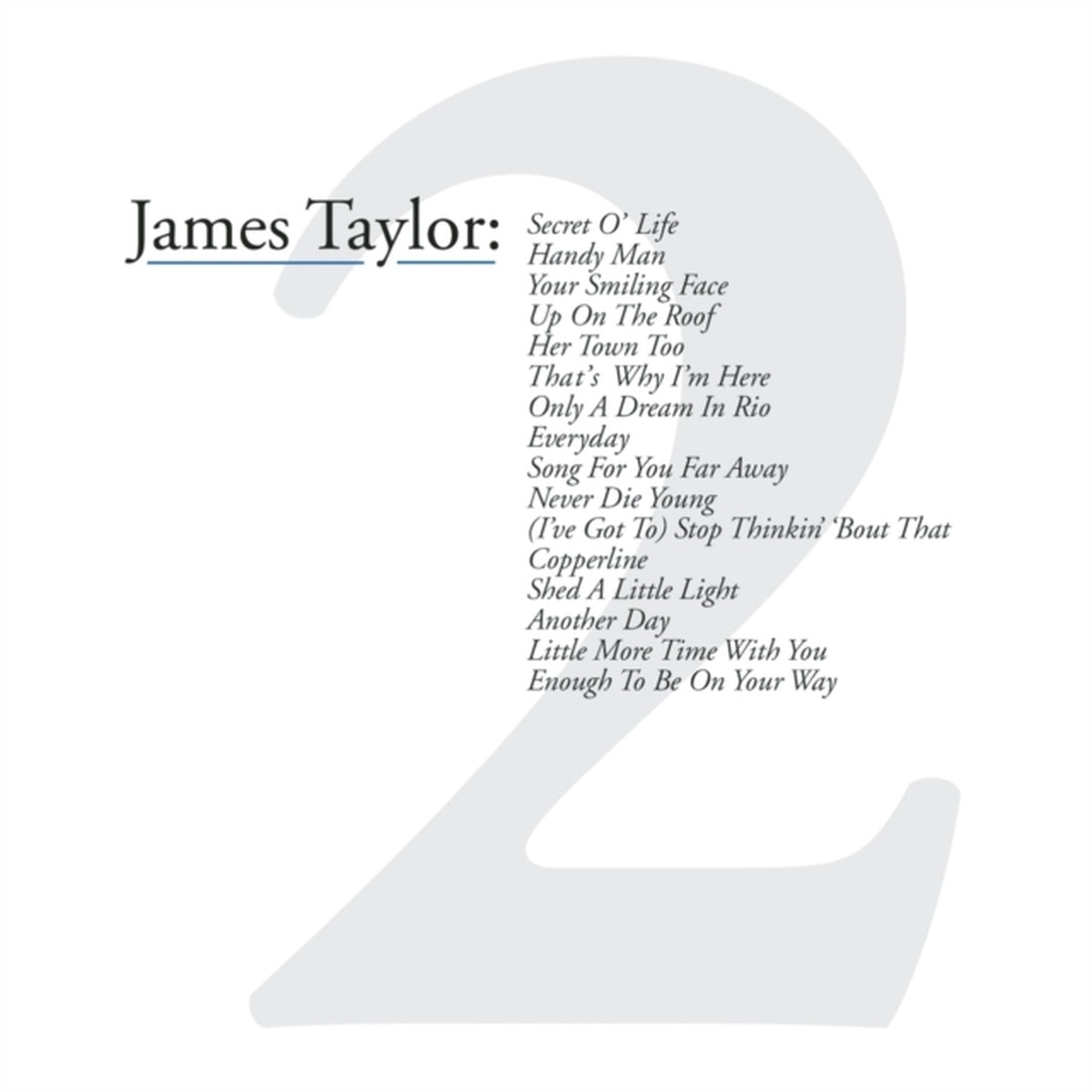 James Taylor At Christmas & Greatest Hits Vol 2 & Jt