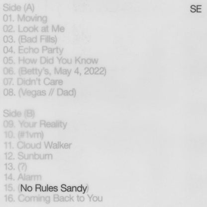 This is a 2 LP Vinyl SKU bundle.
1.This LP Vinyl is brand new.Format: LP VinylMusic Style: Indie PopThis item's title is: No Rules Sandy (Emerald Green LP Vinyl)Artist: Sylvan EssoLabel: Psychic HotlineBarcode: 888072463257Release Date: 12/8/2023
2.This LP Vinyl is brand new.