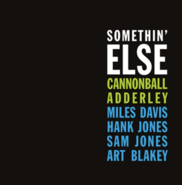 Cannonball Adderley - Somethin Else (Blue LP Vinyl)