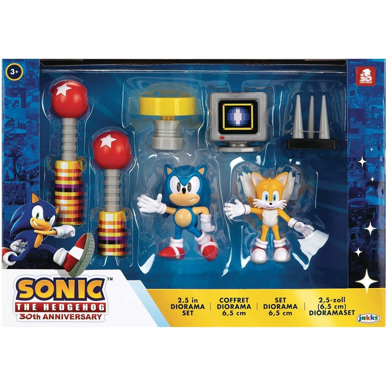 Jakks Pacific - Sonic: 2.5" Figure Diorama - Set (30th Anniv)