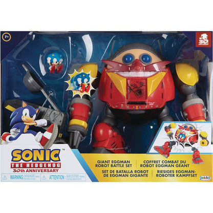 Sonic: 2.5" Figure Playset - Giant Eggman Robot Battle (30th Anniv)