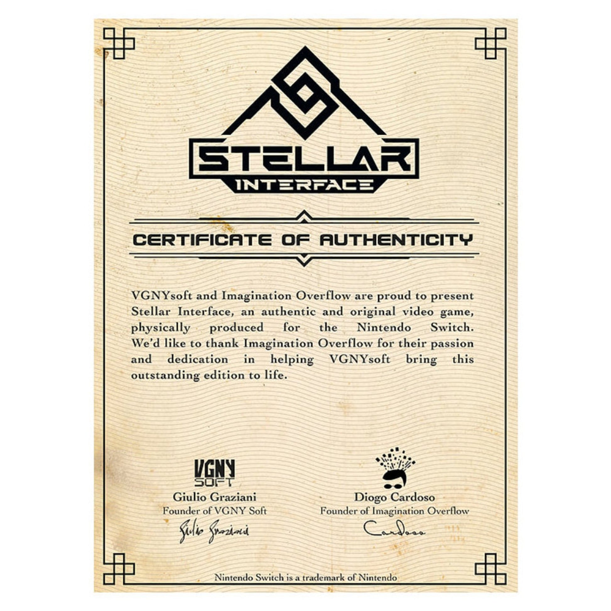 Stellar Interface: Elite Edition - Switch