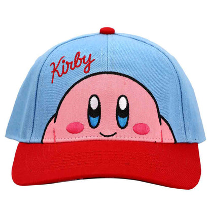 This is brand new.Hat Embroidered: Kirby - Peek-A-Boo

Embroidered front art
Printed under bill art
Structured cap
Traditional snapback
Material:Polyester
Dimensions:58 cm.