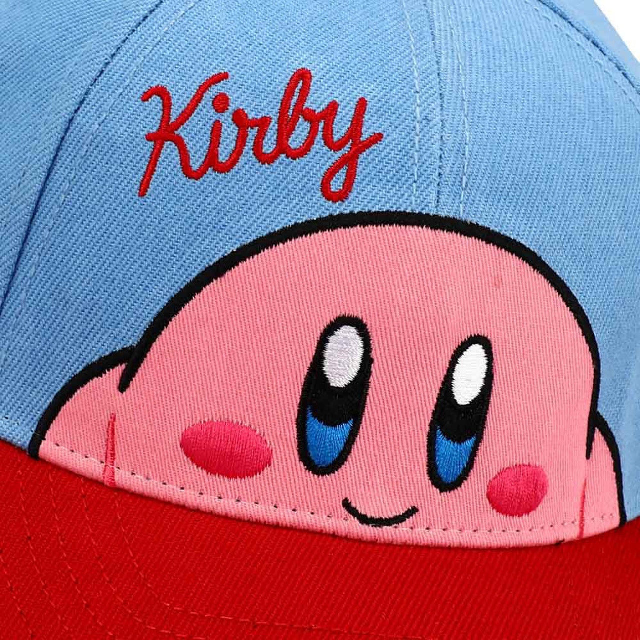 This is brand new.Hat Embroidered: Kirby - Peek-A-Boo

Embroidered front art
Printed under bill art
Structured cap
Traditional snapback
Material:Polyester
Dimensions:58 cm.