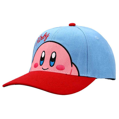 This is brand new.Hat Embroidered: Kirby - Peek-A-Boo

Embroidered front art
Printed under bill art
Structured cap
Traditional snapback
Material:Polyester
Dimensions:58 cm.