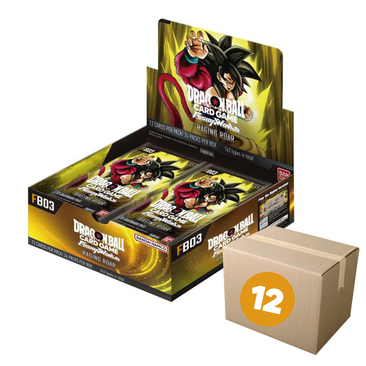 Raging Roar - Booster Box FB03 - Dragon Ball Super - Fusion World - 12 Pack Sealed English Case