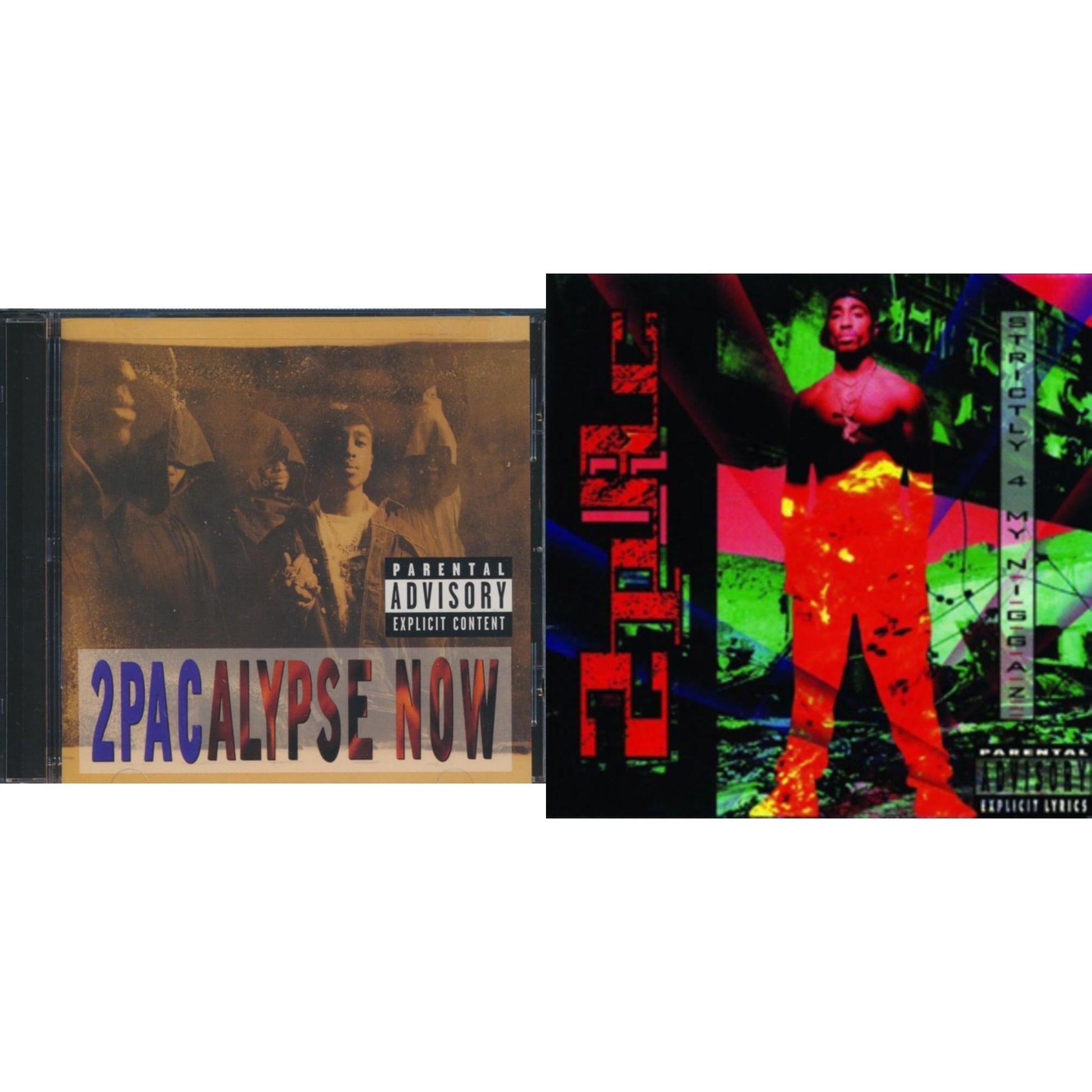 This is a 2 CD SKU bundle.
1.This CD is brand new.Format: CDMusic Style: GangstaThis item's title is: 2Pacalypse NowArtist: 2PacLabel: Interscope RecordsBarcode: 012414163325Release Date: 7/18/2011
2.This CD is brand new.