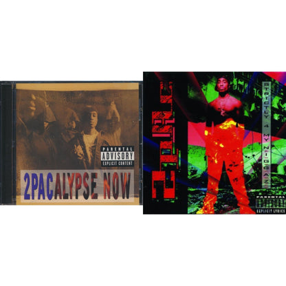 This is a 2 CD SKU bundle.
1.This CD is brand new.Format: CDMusic Style: GangstaThis item's title is: 2Pacalypse NowArtist: 2PacLabel: Interscope RecordsBarcode: 012414163325Release Date: 7/18/2011
2.This CD is brand new.