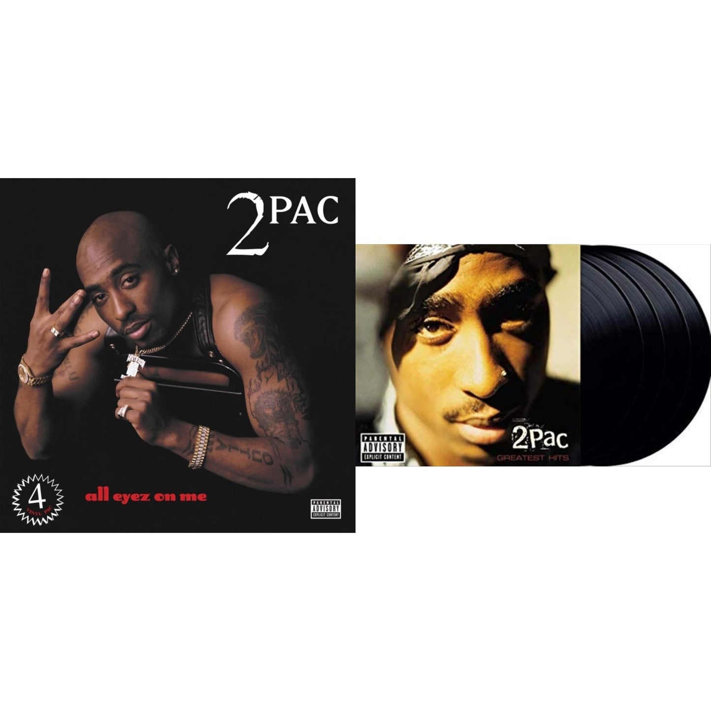 This is a 2 LP Vinyl SKU bundle.
1.This LP Vinyl is brand new.Format: LP VinylMusic Style: G-FunkThis item's title is: All Eyez On Me (4LP)Artist: 2PacLabel: INTERSCOPEBarcode: 602448276261Release Date: 11/11/2022
2.This LP Vinyl is brand new.