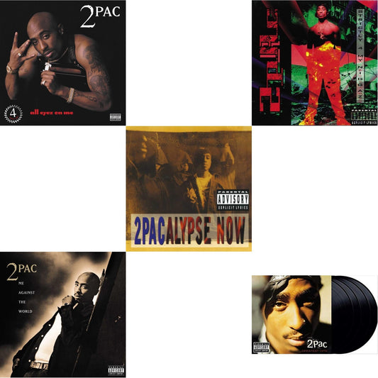 This is a 5 LP Vinyl SKU bundle.
1.This LP Vinyl is brand new.Format: LP VinylMusic Style: G-FunkThis item's title is: All Eyez On Me (4LP)Artist: 2PacLabel: INTERSCOPEBarcode: 602448276261Release Date: 11/11/2022
2.This LP Vinyl is brand new.