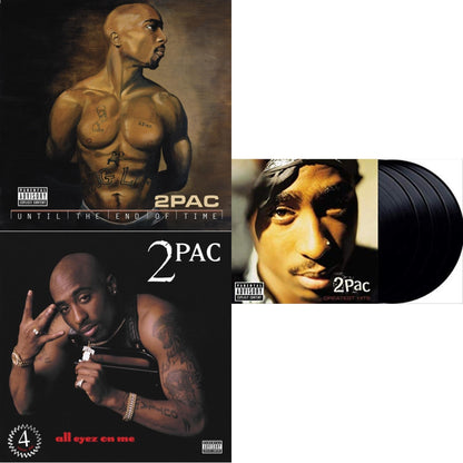 This is a 3 LP Vinyl SKU bundle.
1.This LP Vinyl is brand new.Format: LP VinylMusic Style: GangstaThis item's title is: Until The End Of Time(X) (4LP)Artist: 2PacLabel: INTERSCOPEBarcode: 602435334066Release Date: 7/23/2021
2.This LP Vinyl is brand new.