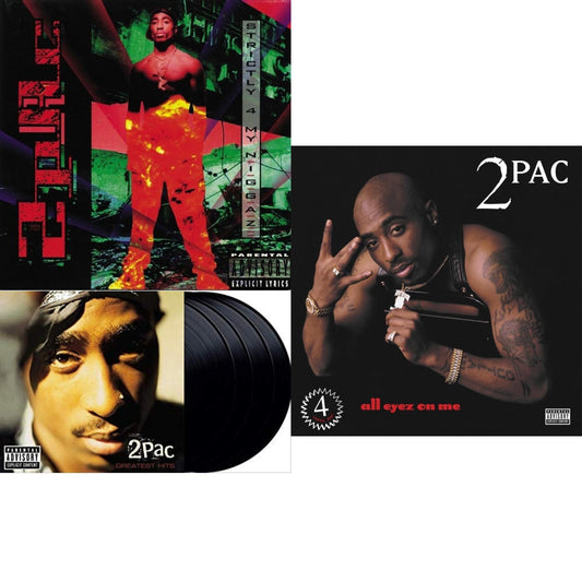 This is a 3 LP Vinyl SKU bundle.
1.This LP Vinyl is brand new.Format: LP VinylMusic Style: G-FunkThis item's title is: All Eyez On Me (4LP)Artist: 2PacLabel: INTERSCOPEBarcode: 602448276261Release Date: 11/11/2022
2.This LP Vinyl is brand new.